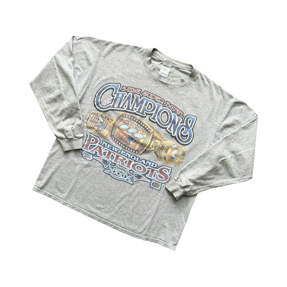 Vintage 2004 New England Patriots Super Bowl XXXVIII Champions Long Sleeve